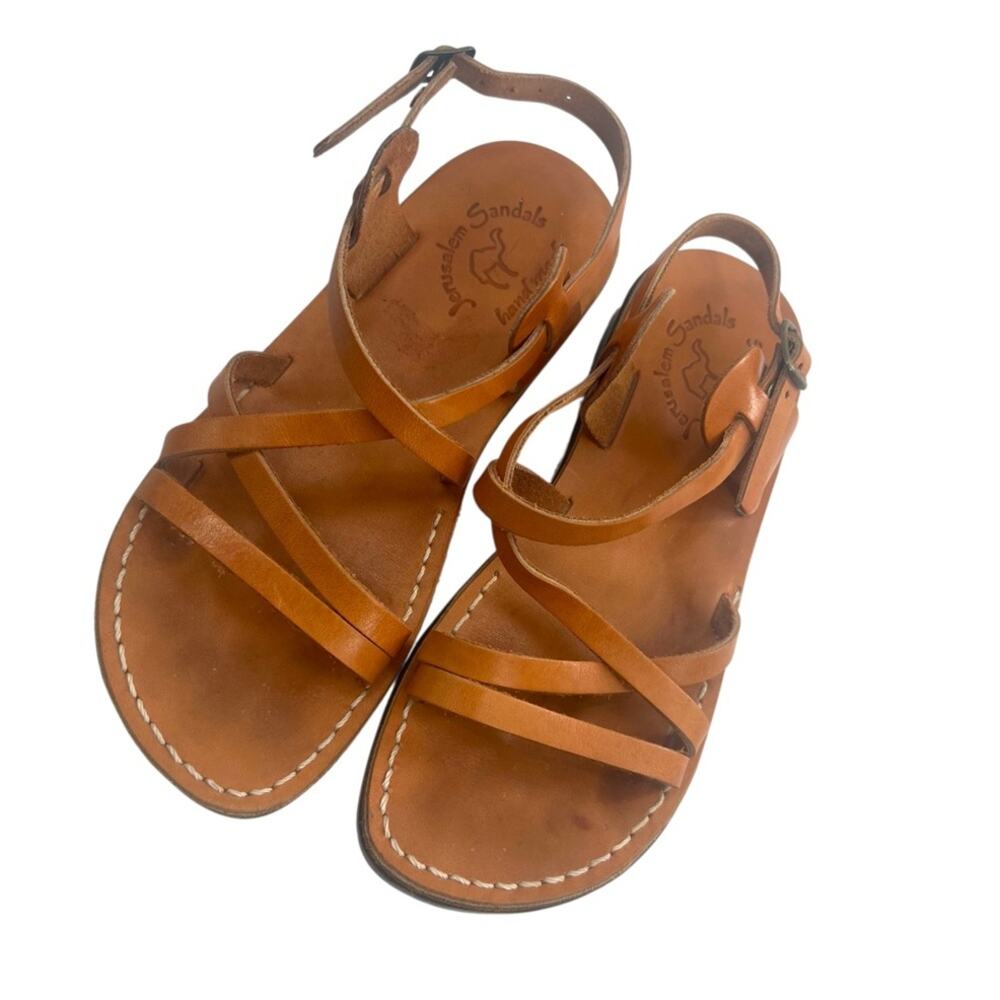 Jerusalem sandals Tzippora - Leather Strappy Slingback Sandal Sz 39 - Picture 2 of 5
